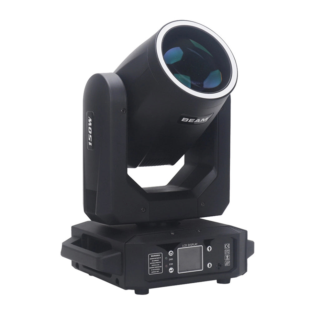 150W LED Beam Moving Head Light | 18 Prism, Rainbow Effect, DMX Control – Perfect for Stage, Wedding & Party Events
