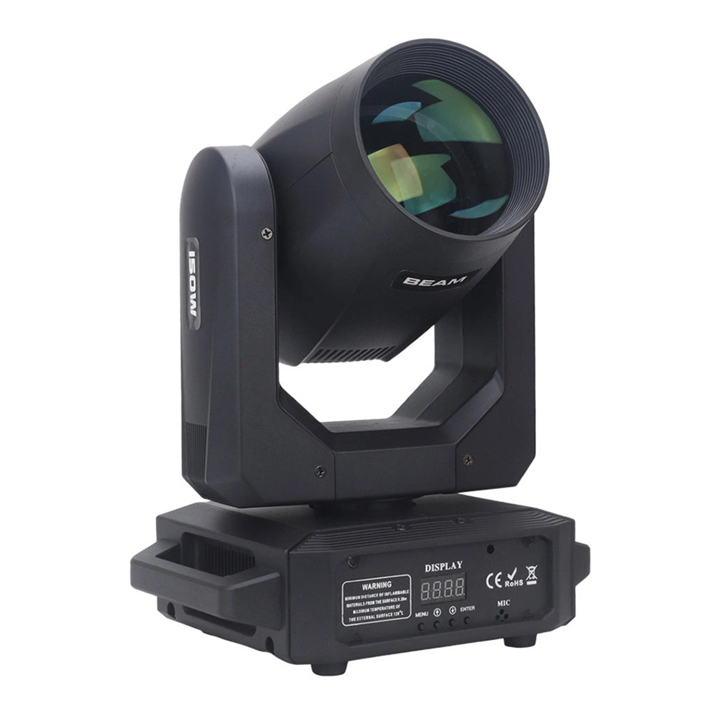 150W Mini Sharpy Beam LED Moving Head Light - DMX Spot with Rainbow Effect, RGBW, DJ & Event Stage Lighting