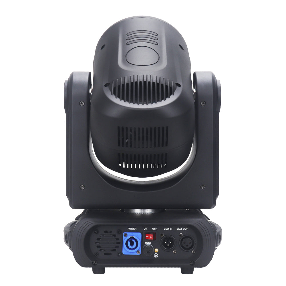 رأس متحرك ضوئي 150 واط LED قابل للتركيز | منشور 24، شعاع 3 درجات، 12 قالب، DMX512 – للمسرح والنوادي