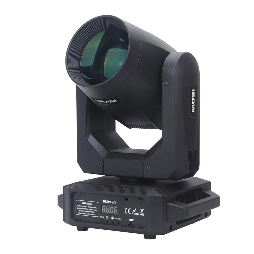 150W Mini Sharpy Beam LED Moving Head Light - DMX Spot with Rainbow Effect, RGBW, DJ & Event Stage Lighting