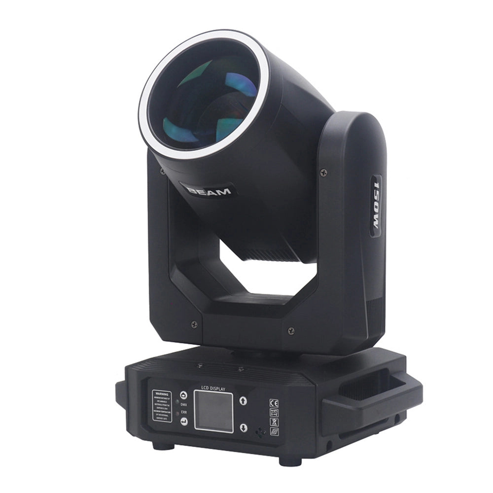 150W LED Beam Moving Head Light | 18 Prism, Rainbow Effect, DMX Control – Perfect for Stage, Wedding & Party Events
