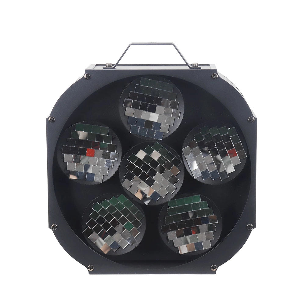 Six-Eye LED Magic Mirror Effect Light | 80W, DMX512, Sound Active – Disco, Club & Bar Stage Lighting