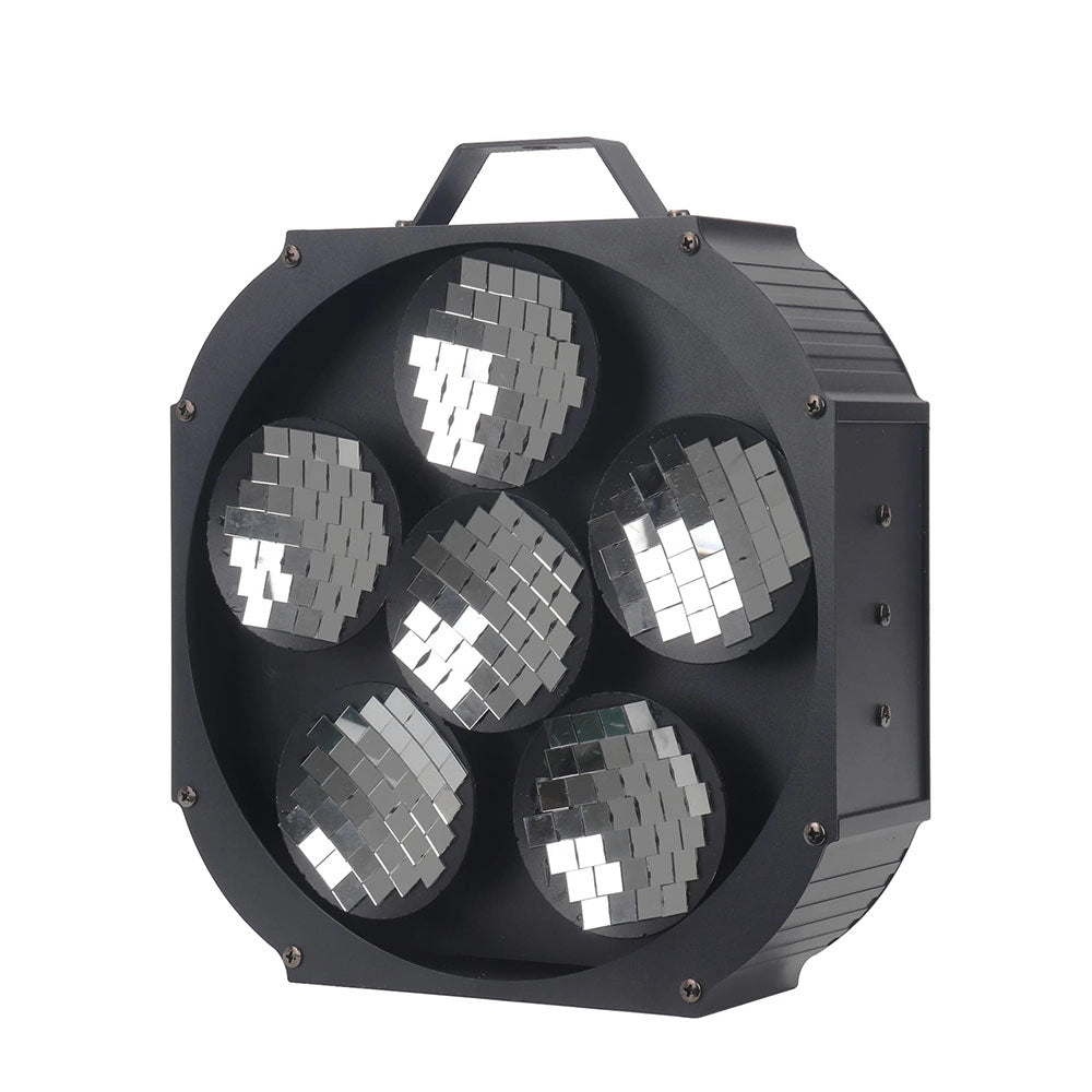 Six-Eye LED Magic Mirror Effect Light | 80W, DMX512, Sound Active – Disco, Club & Bar Stage Lighting