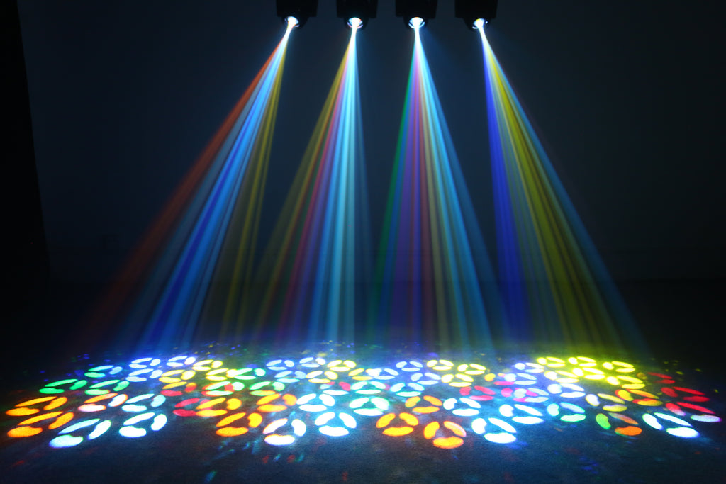 رأس متحرك ضوئي LED بقوة 120 واط | مقاومة للهب V0، 18 منشوراً، 7 أنماط، DMX512 – مسرح