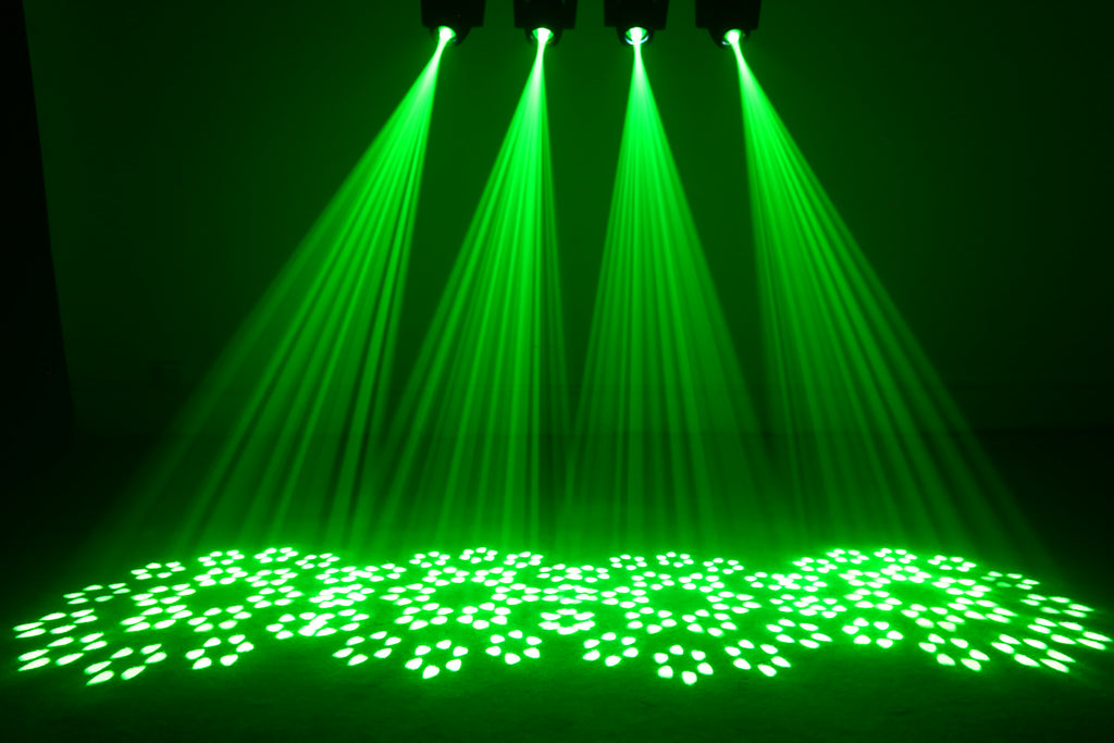 رأس متحرك ضوئي LED بقوة 120 واط | مقاومة للهب V0، 18 منشوراً، 7 أنماط، DMX512 – مسرح