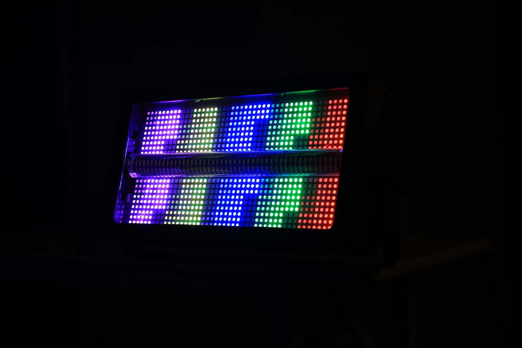 250W Full-Color Segmented Strobe Light Bar | 960 LEDs, 16-Segment, DMX512 – Stage & Event