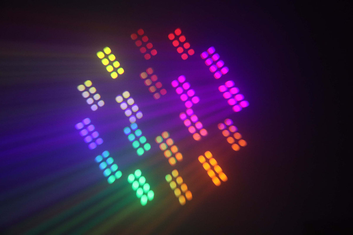 مصباح رأس متحرك صغير شاربي بشعاع 150 واط | شعاع 3 درجات، موشور 18، DMX512 13 قناة - إضاءة سبوت للمسرح والدي جي description 3