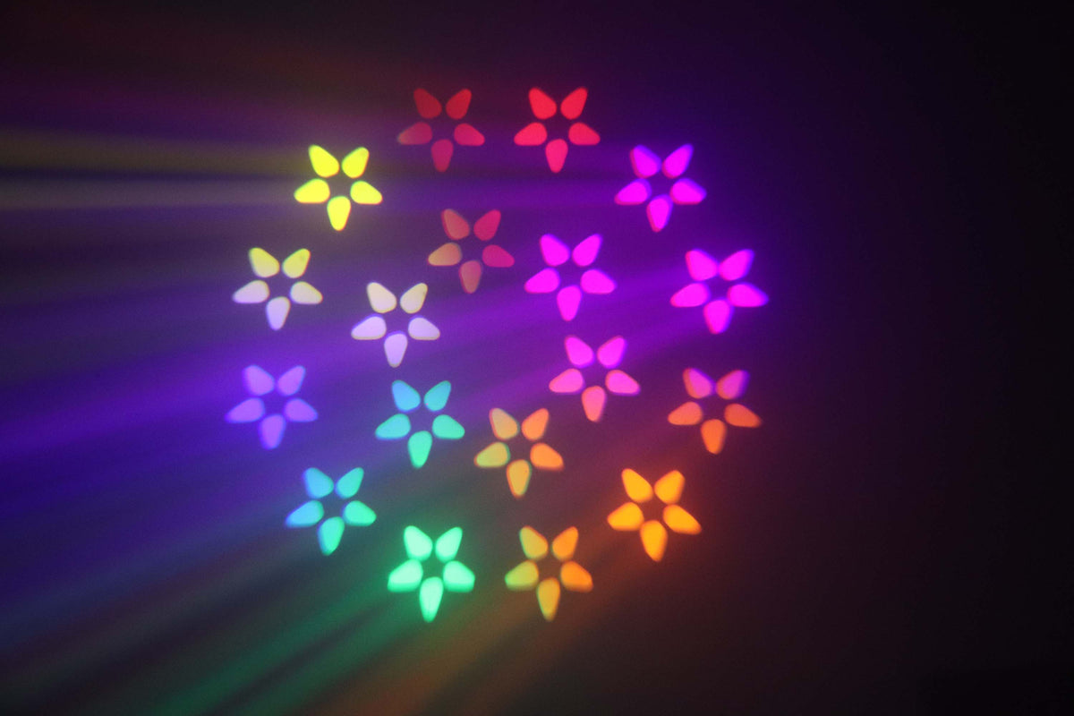 مصباح رأس متحرك صغير شاربي بشعاع 150 واط | شعاع 3 درجات، موشور 18، DMX512 13 قناة - إضاءة سبوت للمسرح والدي جي description 4