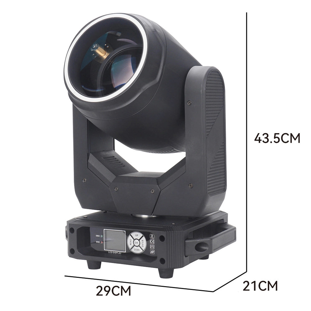 200W LED Sharpy Beam Moving Head Light | 24-Prism, 1.7° Beam, 13 Colors, 20CH DMX512 – Club & Stage